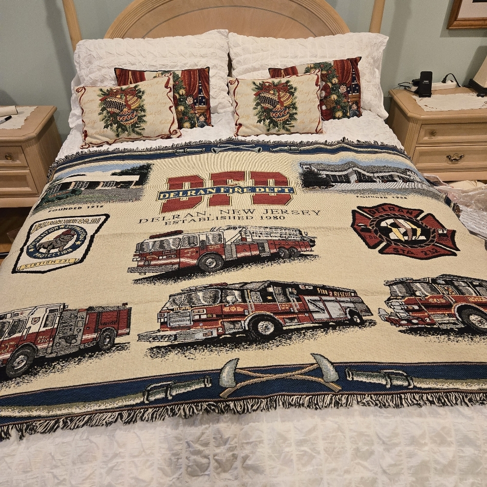 New Delran Fire Company Tapestry Throw Blanket – 68x50 – Collector’s Edition 🔥